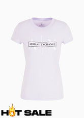 T-Shirt Women Violet Armani Exchange Camiseta